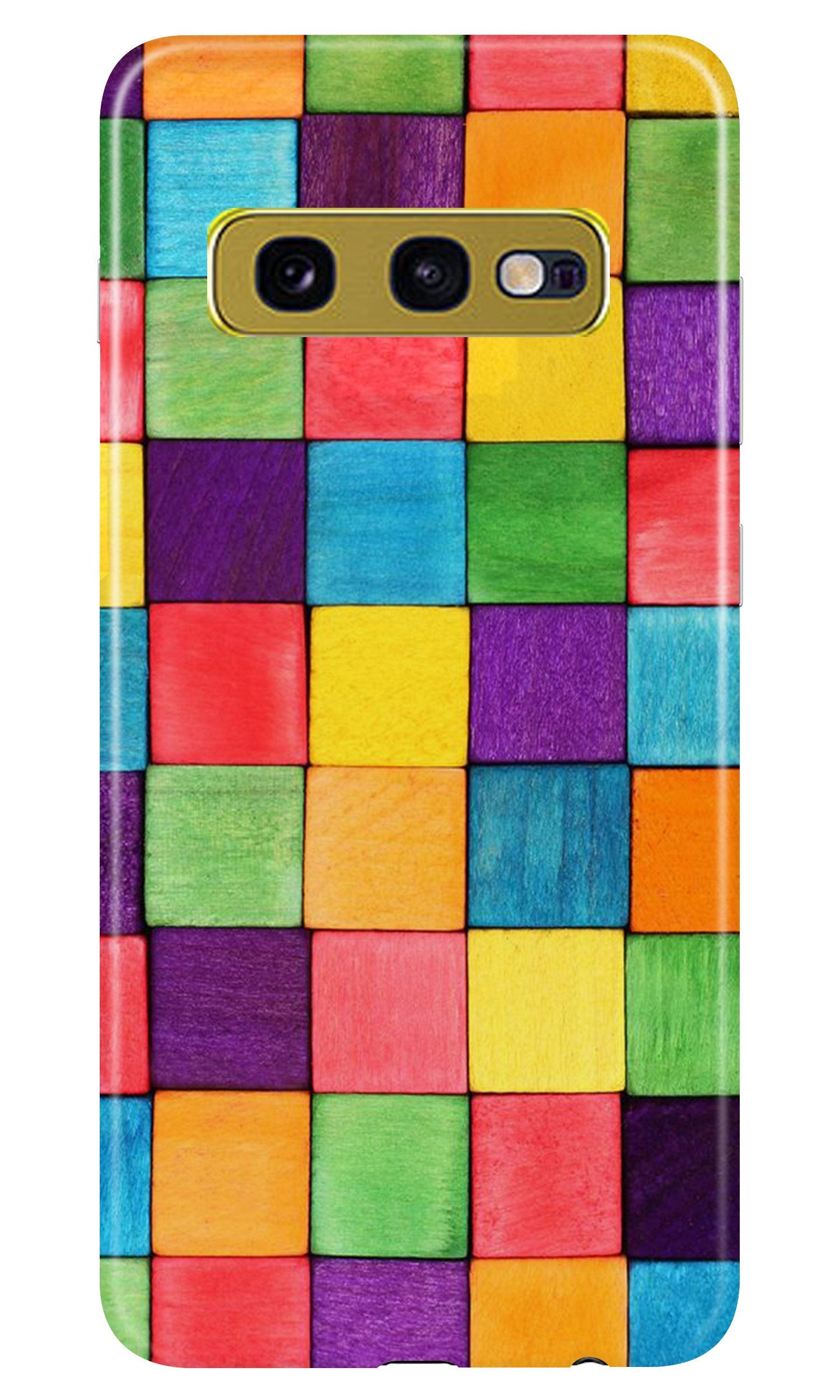 Colorful Square Case for Samsung Galaxy S10E (Design No. 218)