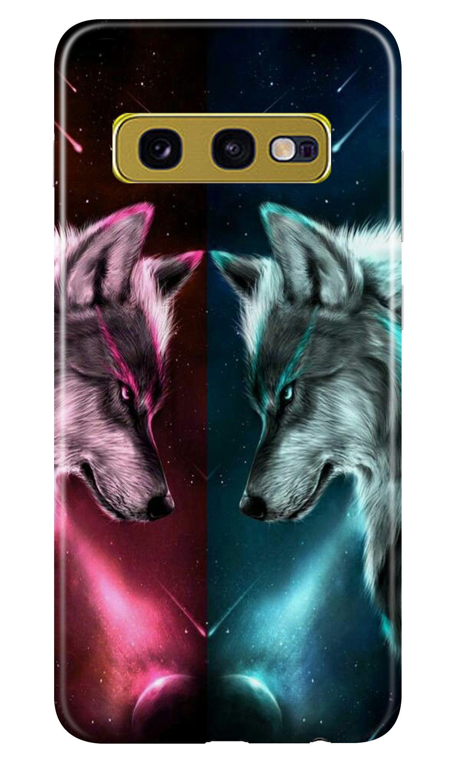Wolf fight Case for Samsung Galaxy S10E (Design No. 221)