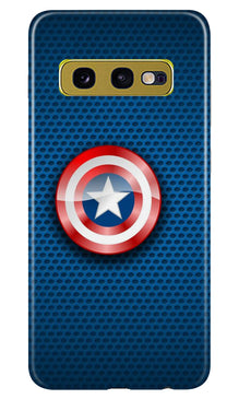 Captain America Shield Mobile Back Case for Samsung Galaxy S10E (Design - 253)