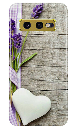 White Heart Case for Samsung Galaxy S10E (Design No. 298)