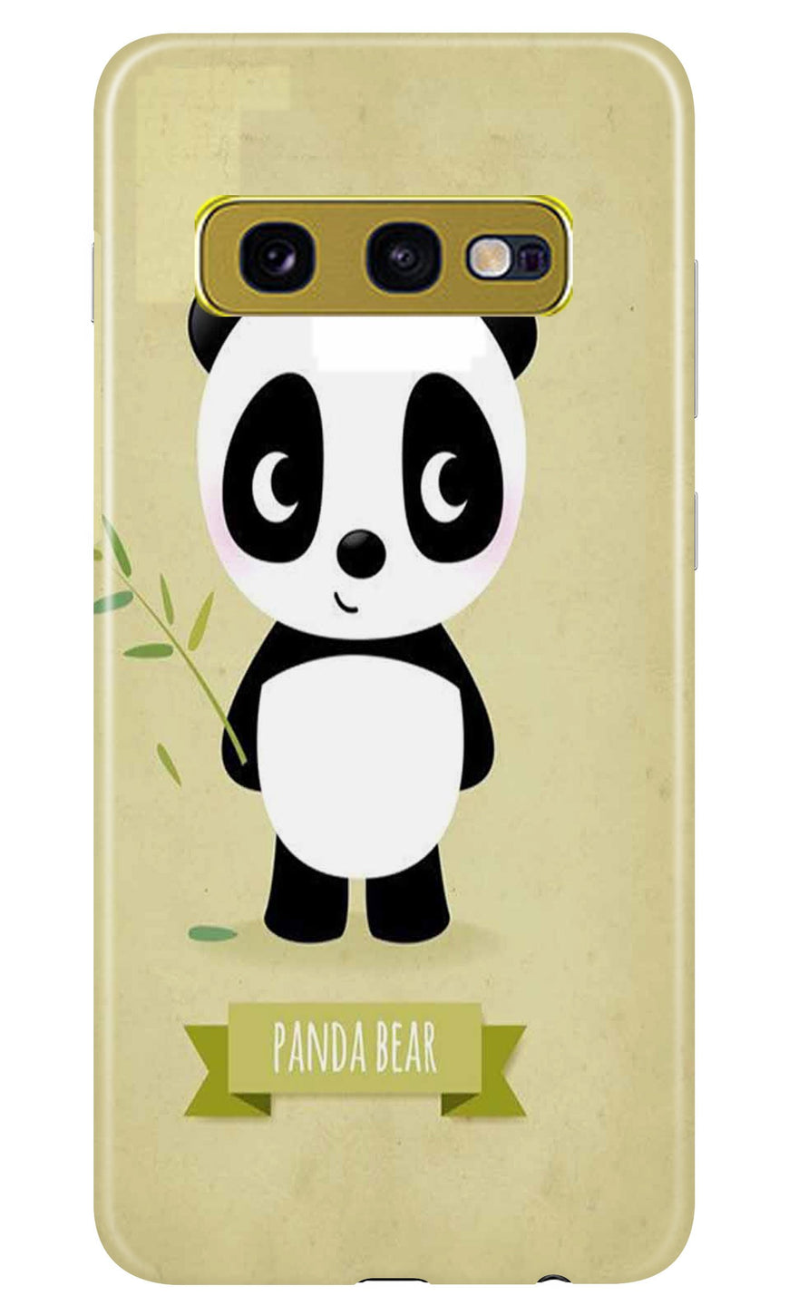 Panda Bear Mobile Back Case for Samsung Galaxy S10E (Design - 317)