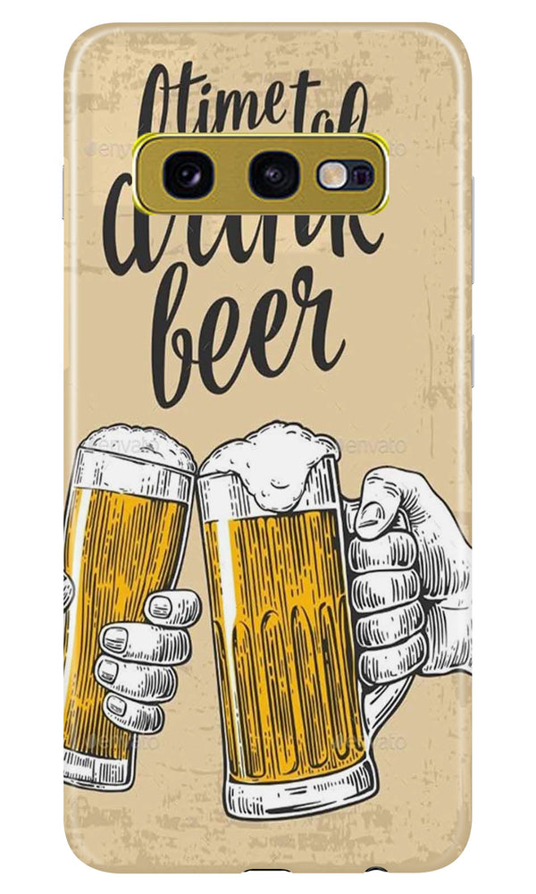 Drink Beer Mobile Back Case for Samsung Galaxy S10E (Design - 328)