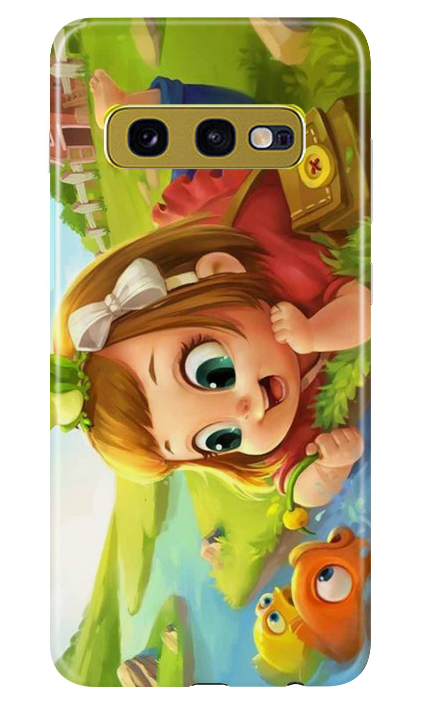 Baby Girl Mobile Back Case for Samsung Galaxy S10E (Design - 339)