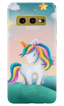 Unicorn Mobile Back Case for Samsung Galaxy S10E (Design - 366)