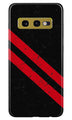 Black Red Pattern Mobile Back Case for Samsung Galaxy S10E (Design - 373)