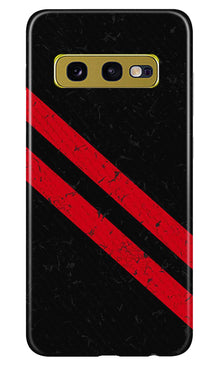 Black Red Pattern Mobile Back Case for Samsung Galaxy S10E (Design - 373)