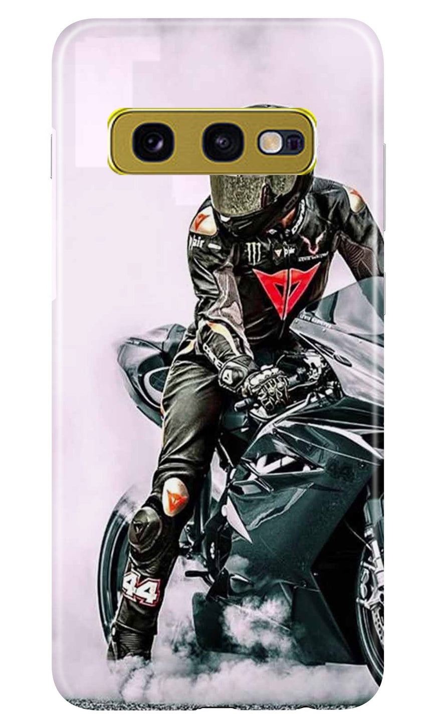 Biker Mobile Back Case for Samsung Galaxy S10E (Design - 383)