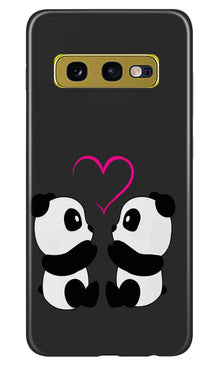 Panda Love Mobile Back Case for Samsung Galaxy S10E (Design - 398)