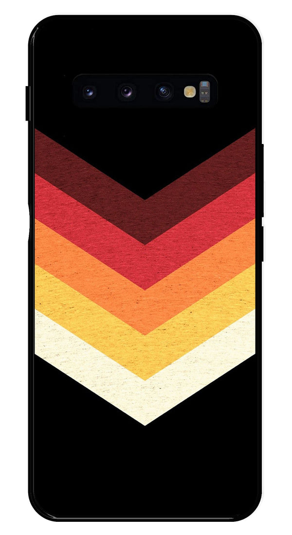 MultiColor Arrow Metal Mobile Case for Samsung Galaxy S10 Plus   (Design No -04)