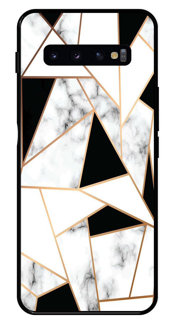 Marble Design2 Metal Mobile Case for Samsung Galaxy S10 Plus   (Design No -08)
