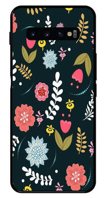 Floral Pattern2 Metal Mobile Case for Samsung Galaxy S10 Plus