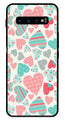 Hearts Pattern Metal Mobile Case for Samsung Galaxy S10 Plus   (Design No -22)