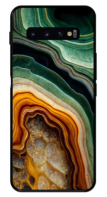 Marble Design Metal Mobile Case for Samsung Galaxy S10 Plus