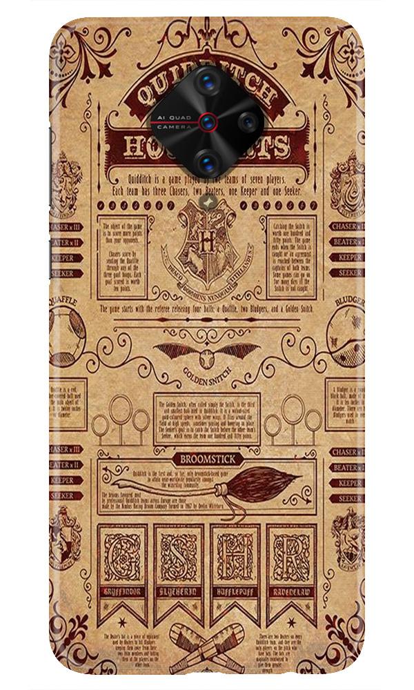 Hogwarts Mobile Back Case for Vivo S1 Pro   (Design - 304)