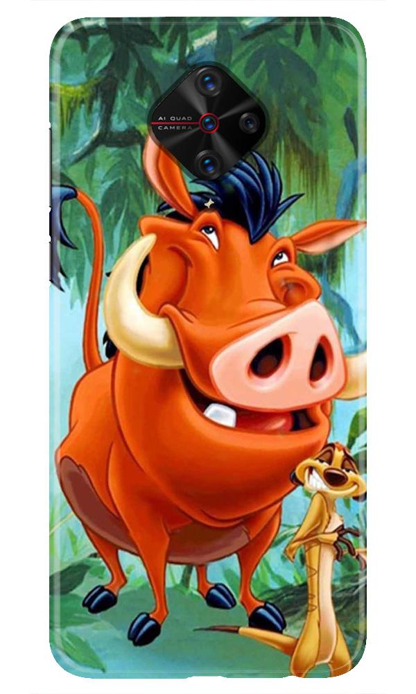 Timon and Pumbaa Mobile Back Case for Vivo S1 Pro   (Design - 305)