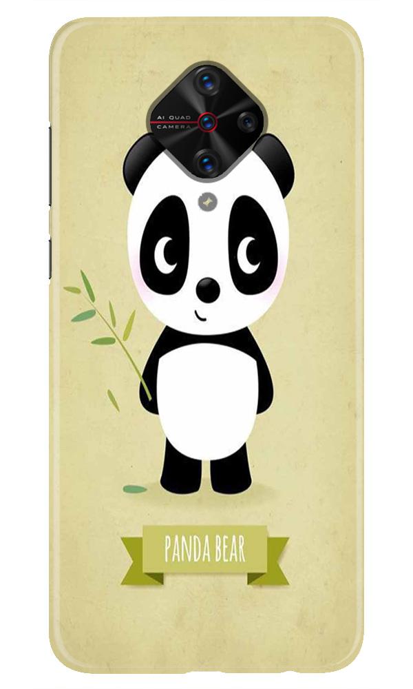 Panda Bear Mobile Back Case for Vivo S1 Pro   (Design - 317)