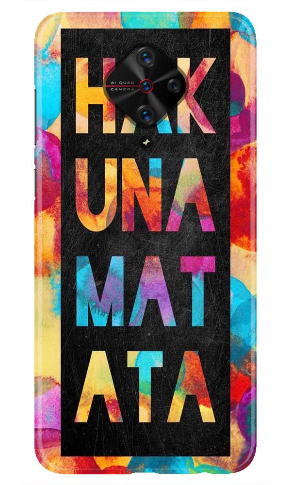 Hakuna Matata Mobile Back Case for Vivo S1 Pro   (Design - 323)