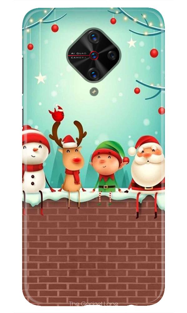 Santa Claus Mobile Back Case for Vivo S1 Pro   (Design - 334)