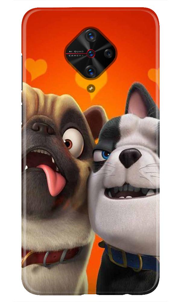 Dog Puppy Mobile Back Case for Vivo S1 Pro   (Design - 350)
