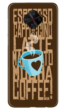 Love Coffee Mobile Back Case for Vivo S1 Pro   (Design - 351)