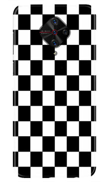 Black White Boxes Mobile Back Case for Vivo S1 Pro   (Design - 372)