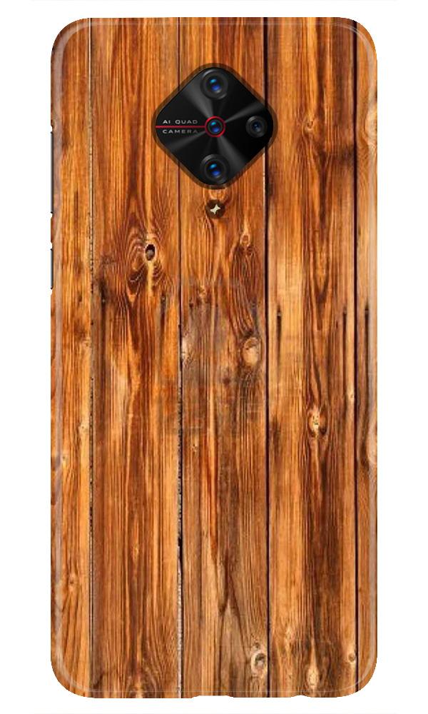 Wooden Texture Mobile Back Case for Vivo S1 Pro   (Design - 376)