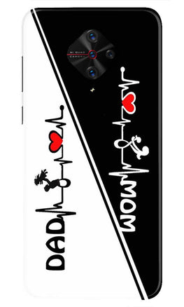 Love Mom Dad Mobile Back Case for Vivo S1 Pro   (Design - 385)