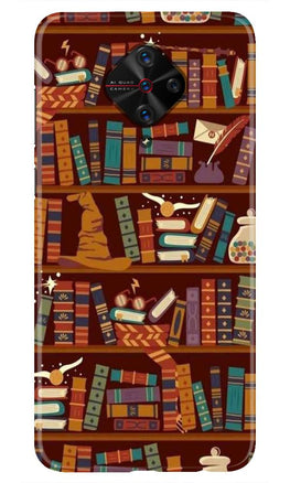 Book Shelf Mobile Back Case for Vivo S1 Pro (Design - 390)