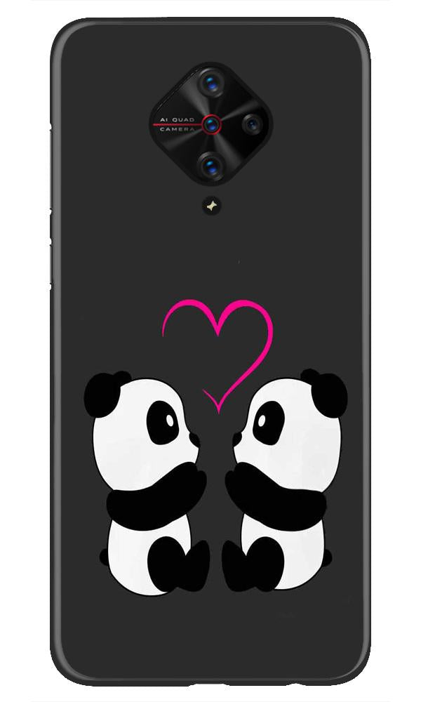 Panda Love Mobile Back Case for Vivo S1 Pro   (Design - 398)