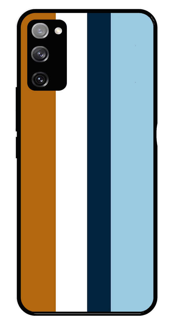 MultiColor Pattern Metal Mobile Case for Samsung Galaxy S20 FE 5G   (Design No -17)