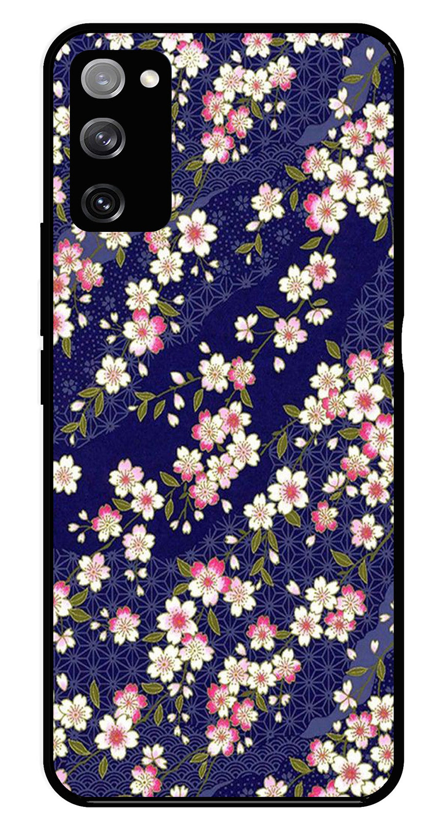 Flower Design Metal Mobile Case for Samsung Galaxy S20 FE 5G   (Design No -25)