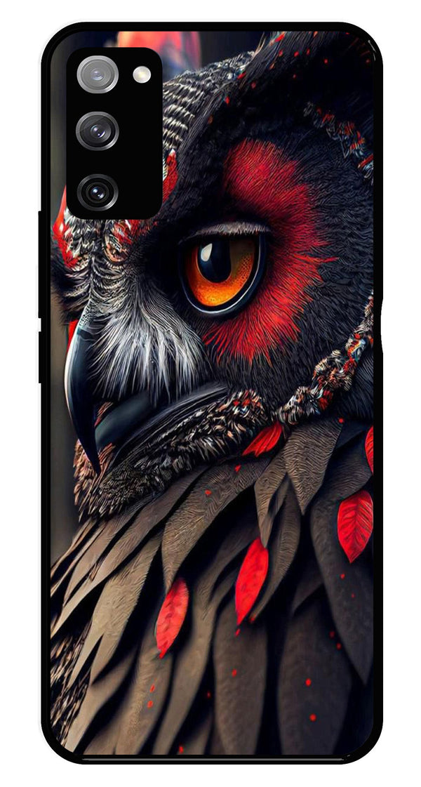 Owl Design Metal Mobile Case for Samsung Galaxy S20 FE 5G   (Design No -26)
