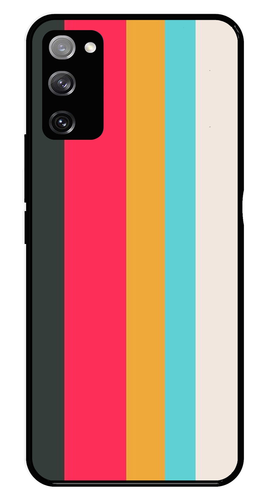 Muted Rainbow Metal Mobile Case for Samsung Galaxy S20 FE 5G   (Design No -31)