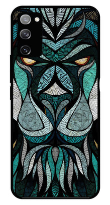 Lion Pattern Metal Mobile Case for Samsung Galaxy S20 FE 5G