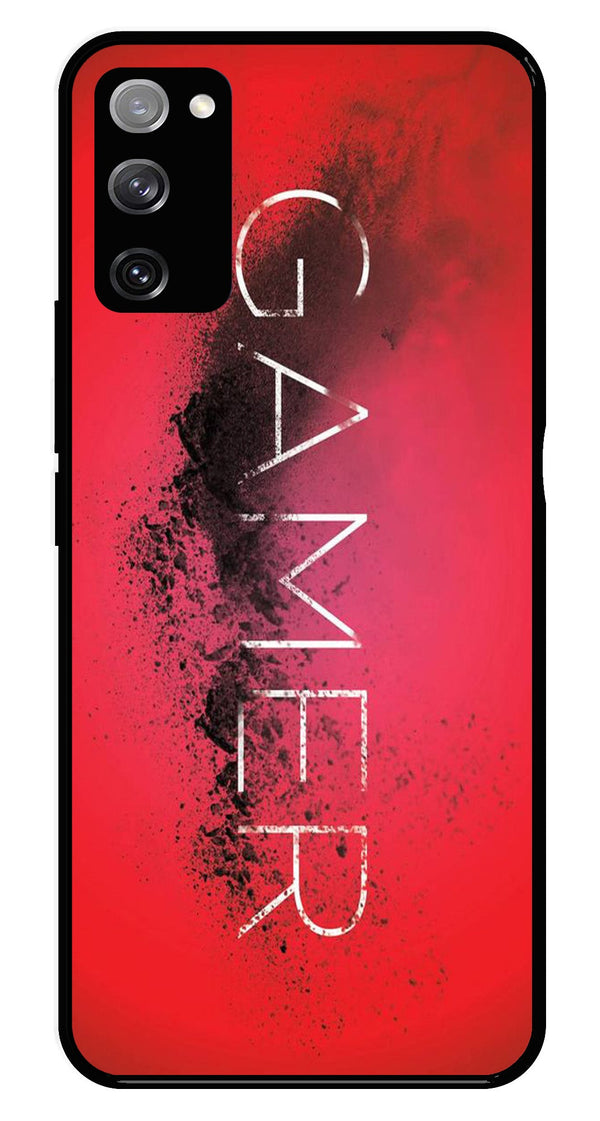 Gamer Pattern Metal Mobile Case for Samsung Galaxy S20 FE 5G   (Design No -41)