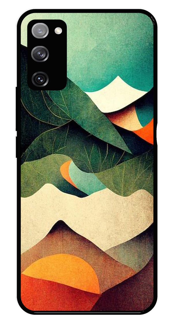 MultiColor Pattern Metal Mobile Case for Samsung Galaxy S20 FE 5G   (Design No -43)