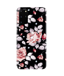 Pink rose Mobile Back Case for Galaxy S20 Plus (Design - 12)