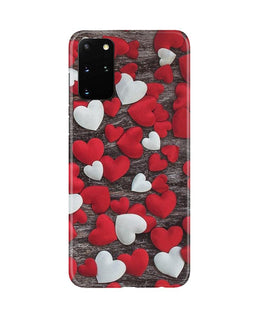 Red White Hearts Case for Galaxy S20 Plus(Design - 105)