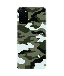 Army Camouflage Mobile Back Case for Galaxy S20 Plus  (Design - 108)