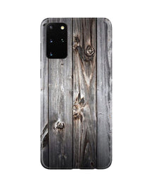 Wooden Look Mobile Back Case for Galaxy S20 Plus  (Design - 114)