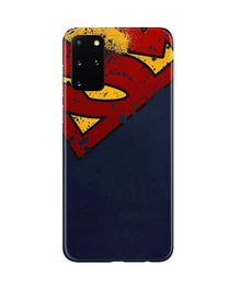 Superman Superhero Mobile Back Case for Galaxy S20 Plus  (Design - 125)