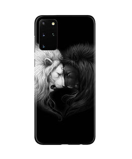 Dark White Lion Case for Galaxy S20 Plus(Design - 140)