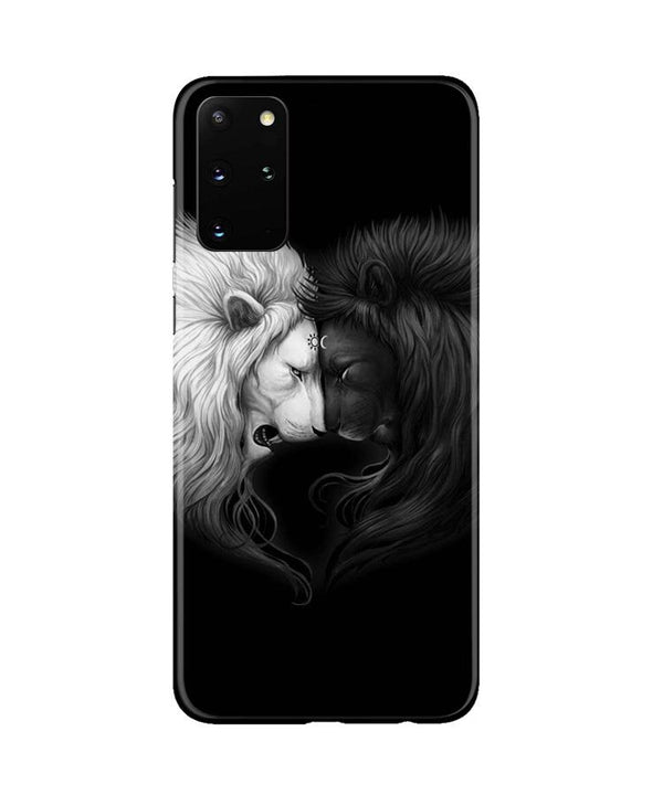 Dark White Lion Case for Galaxy S20 Plus  (Design - 140)