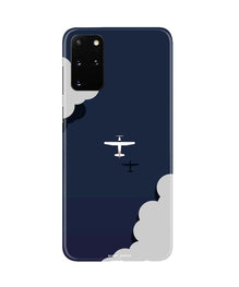 Clouds Plane Mobile Back Case for Galaxy S20 Plus (Design - 196)