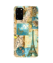 Travel Eiffel Tower Mobile Back Case for Galaxy S20 Plus (Design - 206)