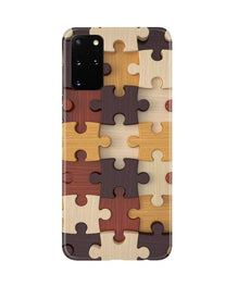 Puzzle Pattern Mobile Back Case for Galaxy S20 Plus (Design - 217)