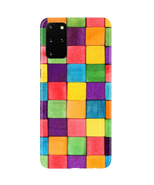 Colorful Square Mobile Back Case for Galaxy S20 Plus (Design - 218)