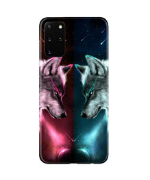 Wolf fight Mobile Back Case for Galaxy S20 Plus (Design - 221)