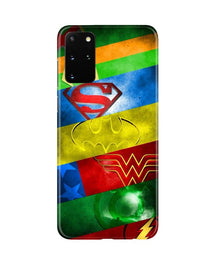 Superheros Logo Mobile Back Case for Galaxy S20 Plus (Design - 251)