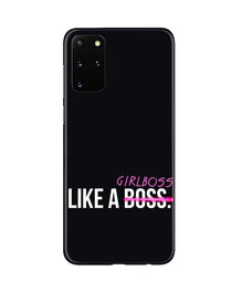 Like a Girl Boss Mobile Back Case for Galaxy S20 Plus (Design - 265)